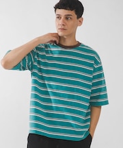 マルチボーダーショートスリーブTシャツ