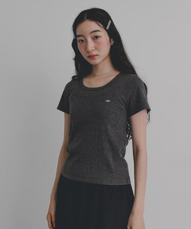 『一部WEB限定カラー』ラウンドネックリブTシャツ(半袖)