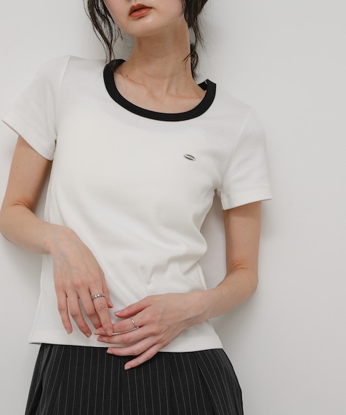 『一部WEB限定カラー』ラウンドネックリブTシャツ(半袖)