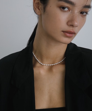 decor『デコール』 HEMATITE PEARL CHOKER