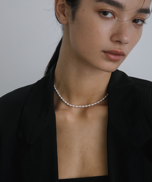 decor『デコール』 HEMATITE PEARL CHOKER