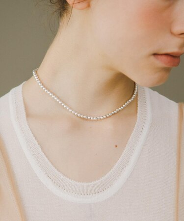 decor『デコール』 HEMATITE 4MM BALL CHOKER