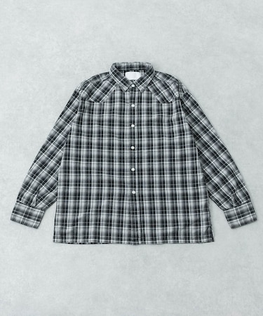 URBAN RESEARCH iD　FADE CHECK WESTERN SHIRTS