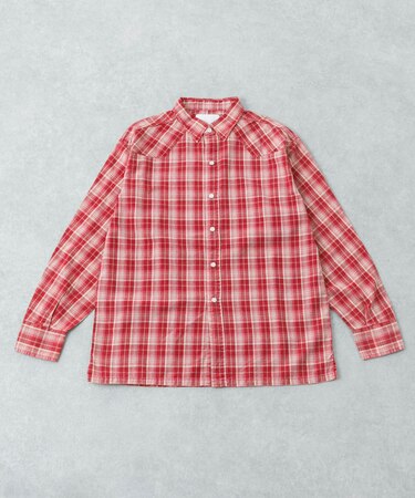 URBAN RESEARCH iD FADE CHECK WESTERN SHIRTS