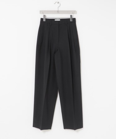 new basic HIGH TWIST WOOL PANTS