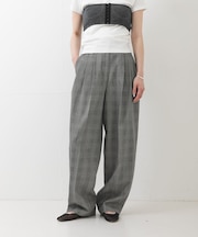 new basic　HIGH TWIST WOOL PANTS