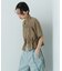 クロップドペプラムシャーリングシャツ