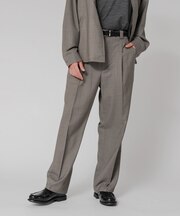 『洗濯可/防シワ/接触冷感』WASHABLE WOOL EASY TROUSER
