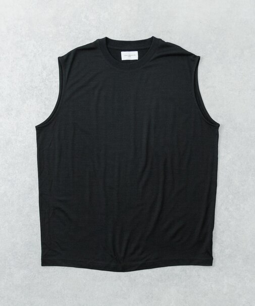 『洗濯可』new basic WASHABLE MERINO WOOL NO-SLEEVE