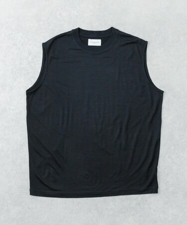 『洗濯可』new basic　WASHABLE MERINO WOOL NO-SLEEVE