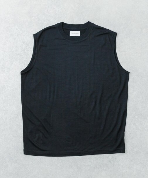 『洗濯可』new basic　WASHABLE MERINO WOOL NO-SLEEVE