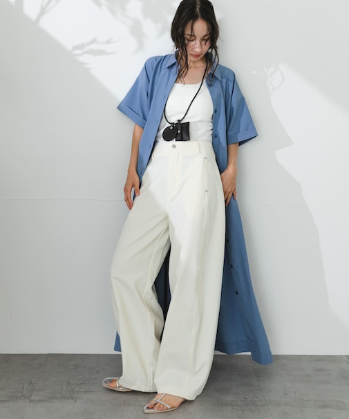 『UR TECH DRYLUXE』リネンライクワンピース