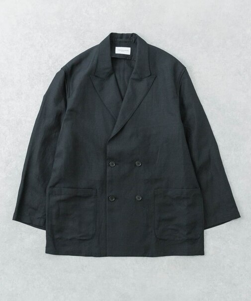 new basic　SILK LINEN DOUBLE SHIRTS JACKET
