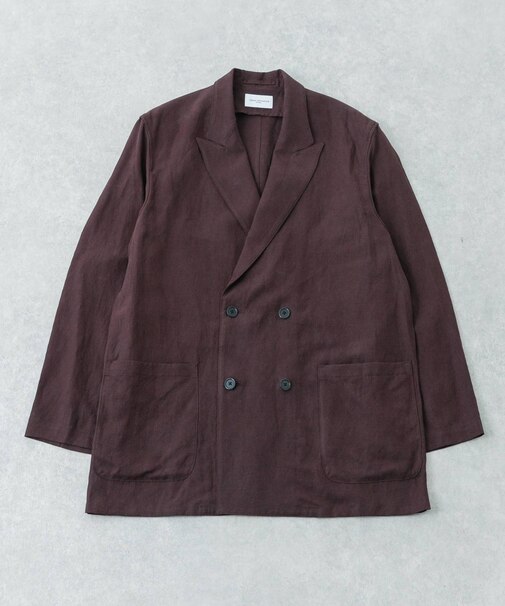 new basic SILK LINEN DOUBLE SHIRTS JACKET