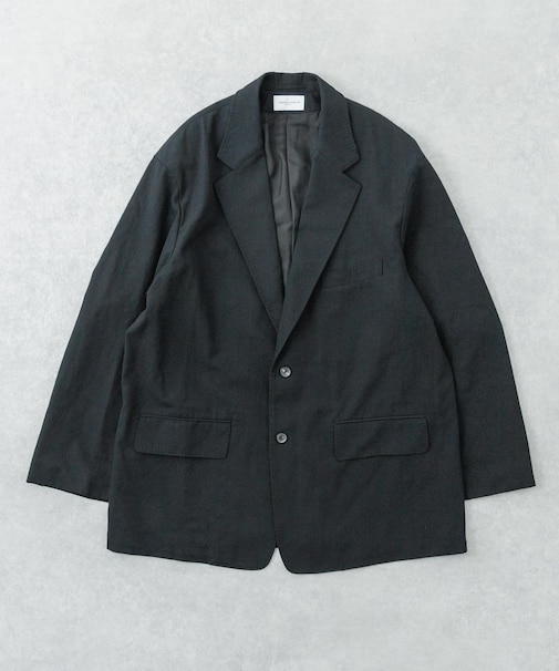 new basic HIGH TWIST WOOL SINGLE JACKET