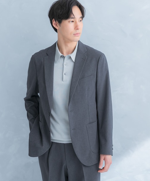LIFE STYLE TAILOR リネンライクコンフォータブルジャケット