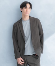 LIFE STYLE TAILOR リネンライクコンフォータブルジャケット