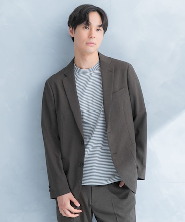 LIFE STYLE TAILOR リネンライクコンフォータブルジャケット