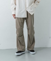 『洗濯可』WASHABLE CUPRO OVER PANTS
