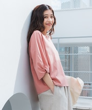 『仁村紗和さん着用』『UR TECH』サマシェアツイストスリーブプルオーバー