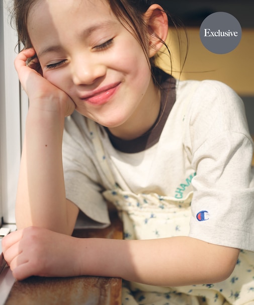 『別注』CHAMPION×DOORS リンガー刺繍ロゴTシャツ(KIDS)