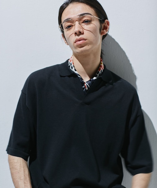 『仁村紗和さん着用』『UR TECH』サマシェア スキッパーニット