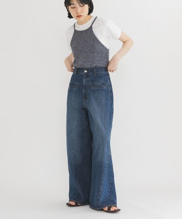 WIDEレッグアジャストデニム