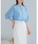 『WEB／一部店舗限定』UVカットウォッシャブルリネン混シャツブラウス