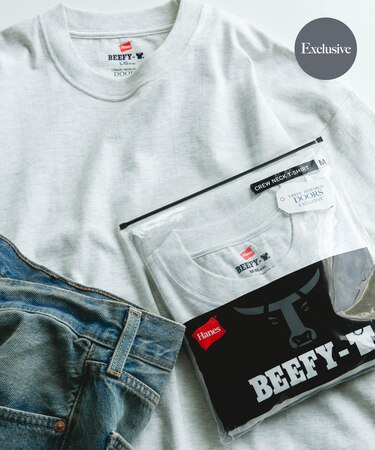 『別注』HANES×DOORS　BEEFY-T DOORS FIT SHORT-SLEEVE