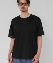 『洗濯可』LINEN NARROW TRIM T-SHIRTS