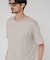 『洗濯可』LINEN NARROW TRIM T-SHIRTS