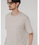 『洗濯可』LINEN NARROW TRIM T-SHIRTS