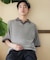 『洗濯可』ミックススキッパーニット
