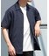『イージーケア ／ XLサイズあり』アーバンリラックスリネンオープンカラーシャツ
