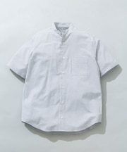 『WEB限定』『イージーケア / XLサイズあり』ハイパフォーマンスリネンバンド半袖シャツ