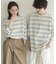 『ユニセックス』ボーダーエクストラルーズTシャツ