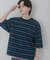 『ユニセックス』ボーダーエクストラルーズTシャツ