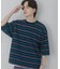 『ユニセックス』ボーダーエクストラルーズTシャツ