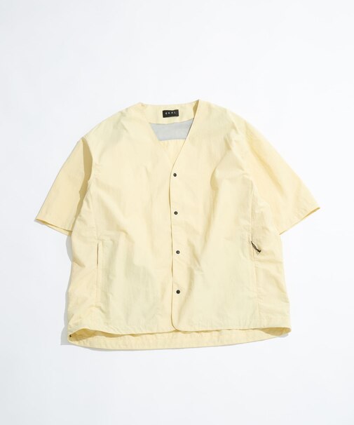 『撥水/UVカット/UR TECH』ナイロンタッサーベースボールシャツ