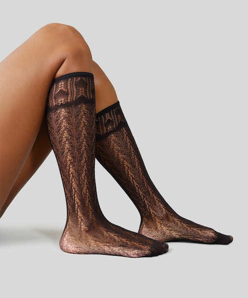 SWEDISH STOCKINGS ERICA CROCHET KNEE HIGHS