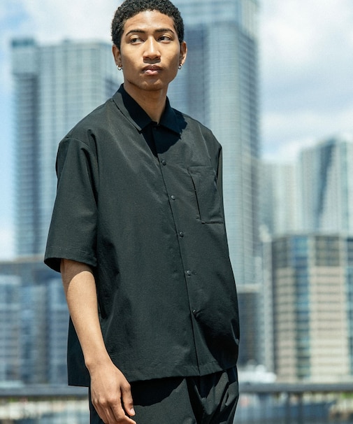 『洗濯可/防シワ/撥水』COOL DOTS SHORT-SLEEVE SHIRTS