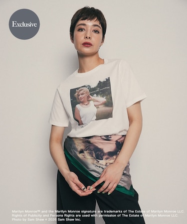 『別注』MARILYNMONROE×SENSE OF PLACE グラフィックTシャツ
