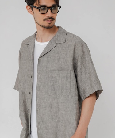 LINEN CHAMBRAY O／C SHIRTS