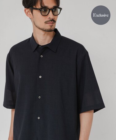 『別注』ATON×URBAN RESEARCH WOOL GAUZE SHORT-SLEEVE SHIRTS