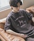 ヴィンテージグラフィックヘンリーネックTシャツ