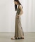 Linen Stripe I-Line Skirt