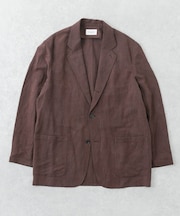 new basic SILK LINEN SINGLE SHIRTS JACKET