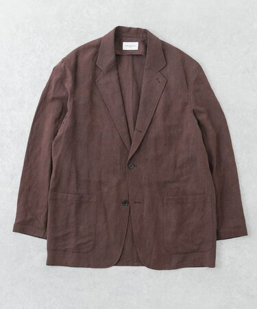 new basic SILK LINEN SINGLE SHIRTS JACKET