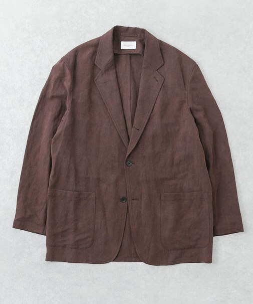 new basic SILK LINEN SINGLE SHIRTS JACKET