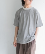 FORK&SPOON マルチボーダーTシャツ